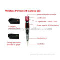 wireless Permanent makeup eyebrow tattoo pen &Professional permanent makeup machine kit